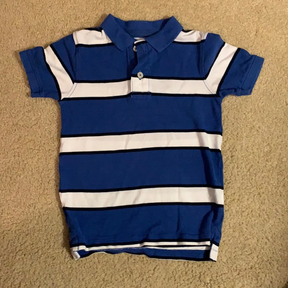 Gap kids preppy stripe size XS 4/5 polo shirt.